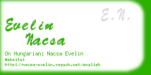 evelin nacsa business card